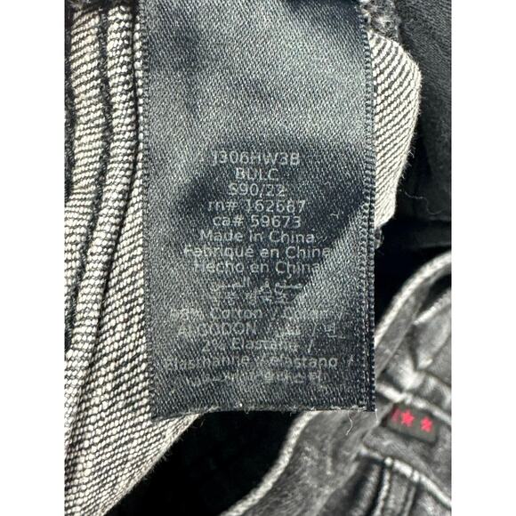 John Varvatos USA Men's Bowery Slim Straight Gray Denim Jeans - Size 32 (33x29) - Picture 6 of 6